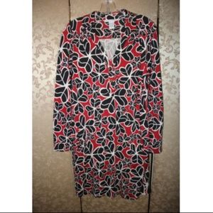Diane Von Furstenberg Floral GOLDA Shift Dress 8
